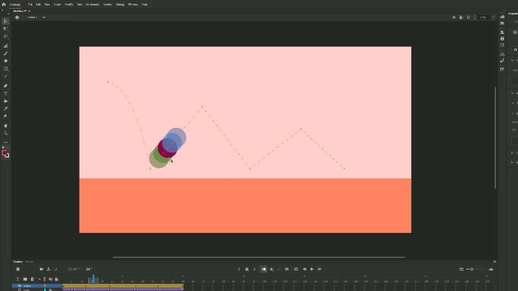 Process of creating tweening animations